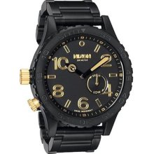 Nixon A0571041 51-30 Matte Black/gold Men's Watch