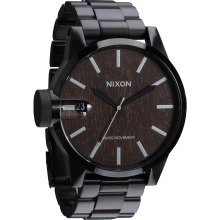 Nixon Chronicle SS Watch in DarkWood/Black