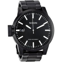 Nixon Chronicle Stainless Steel Black Mens Watch A198001