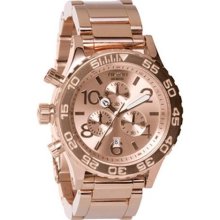 Nixon Men's 42-20 Rose-gold Chronograph Watch ...