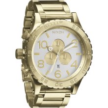 Nixon Men's '51-30 Chrono' Goldtone Watch (Champagne Gold)