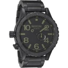 Nixon Men's 51-30 A0571042-00 Black Stainless-Steel Analog Quartz ...