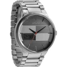 Nixon Mens Spencer Grand Prix Stainless Steel W/silver Accents A113 130