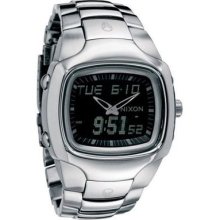 Nixon The Insider Watch In Stainless Steel / Silver - 100m, Alarm, With Box