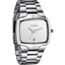 Nixon The Player Stainless Steel White Dial Mens Watch A140-100