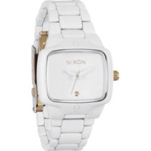 Nixon The Small Player White Dial Women's Watch A300100 A300-100