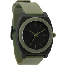 Nixon Time Teller P Matte Black Surplus Green