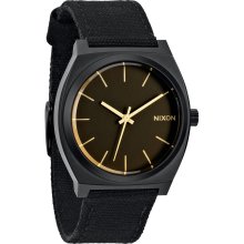 Nixon Time Teller Watch in MatteBlack/OrangeTint