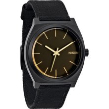 Nixon Unisex Time Teller Matte Black/Orange Watch