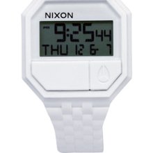 Nixon Watches Women's Rerun White Rubber White Dial White Rubber White