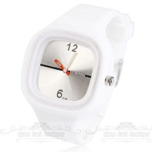 No.1 Hot Sale Unisex Lovely Women's Quartz Silicone Rubber Watch Clock 10 Color