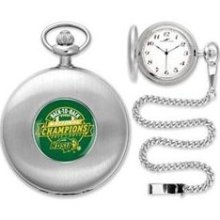 North Dakota State Bison NDSU NCAA Silver Pocket Watch ...