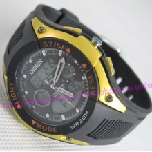 Ohsen Color Led Backlight Digital Children's Boys Sport Quartz Wristwatch