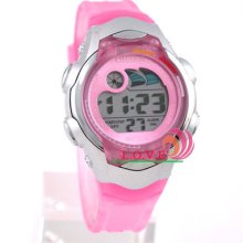 Ohsen Fashion Quartz Digital Date Stop Alarm Stop Sport Rubber Watch