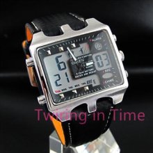 Ohsen Led Quartz Digital Mens Day Date Diving Wrist Band Wholesale Watches