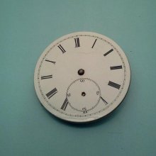 old watch parts porcelain face large movement vintage supplies steampunk M140A