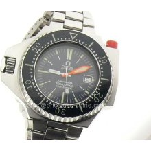 Omega Vintage Seamaster 600m Diver Ploprof Blue Dial On Steel Bracelet Mint