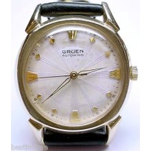 Original Vintage 1960s Men Gruen Autowind Fancy Lugs Original Dial Watch Service