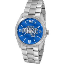 Orlando Magic Nba Game Time Elite Watch - Stainless Steel W/textured Dial