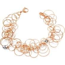 Orlando Orlandini Designer Bracelets, Scintille - Diamond 18K Rose Gold Bracelet