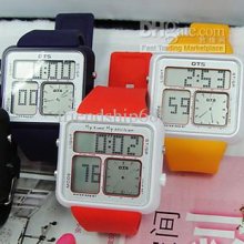 Ots Fashion Luminous Mens Women Watch Waterproof Digital Watches(5pc