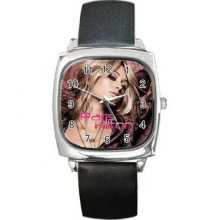 Paris Hilton Unisex Silver-Tone Square Metal Watch 02