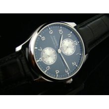 Parnis 43mm Power Reserve Silvery Perf Automatic X031