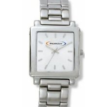 Pedre Men`s White Dial Dynasty Metal Watch W/ Stainless Steel Bracelet