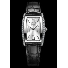 Piaget Limelight Tonneau Medium White Gold Diamond Watch G0A35091