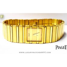 Piaget Polo Solid 18kt Yellow Gold Quartz Bracelet Watch