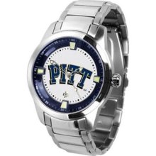 Pittsburgh PITT Panthers NCAA Mens Titan Steel Watch ...