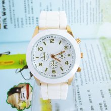 Popular Unisex Silicone Jelly Gel Quartz Analog Sports Wrist Watch 5 Colors M600