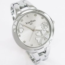 Popular White Girls Bangle Stainless Quartz Watch M539w