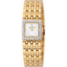 Pulsar PPGD04 Women's Gold Tone Stainless Steel Diamond Watch