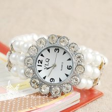 Pure White Lovely Design Notion Elegant Women's Hot Selling Quartz Watch R