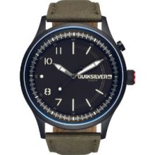 Quiksilver Admiral Watch, Color: Army, Size: One Size