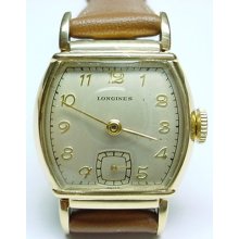 Rare Original Fancy Vintage 1944 Longines Fancy Lugs Watch Service Cal. 10l Run