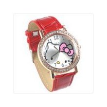 Red - kitty kitty style quartz watch