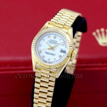 Rolex 18k ladys datejust ref 69178