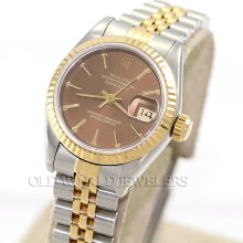 Rolex 18k/ss ladys datejust ref 69173