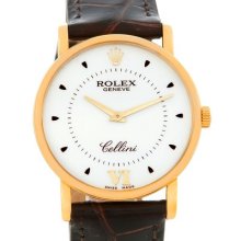 Rolex Cellini Classic Mens 18k Yellow Gold 5115 Watch