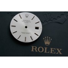 Rolex Date Silver Stick Dial Fit For Mens 34mm Datejust 15000 Series