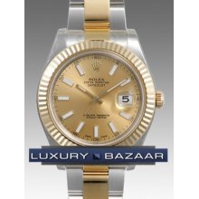 Rolex Datejust Ii 116333 (gold Dial)