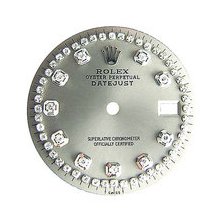 Rolex Datejust Midsize Aftermarket Diamond String Dial, Steel Color