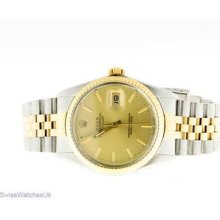 Rolex Datejust Steel & Gold Automatic Mens Watch