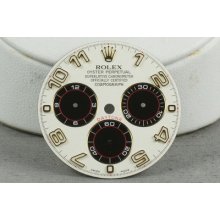 Rolex Daytona White W/ Black Subs Dial For Ref: 116523 Or 116528