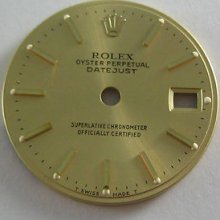 Rolex Ladies Datejust 69173 Champagne Or Gold Dial 20 Mm (nos & 100% Original)