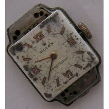 Rolex Lady Wristwatch Movement Dial & Case Back 24 X 17 Mm. Aside Balance Ok.