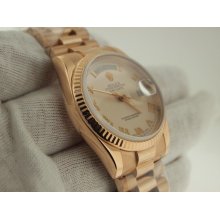 Rolex Mens 18k Rose Gold President 118235 BOX/PAPERS.