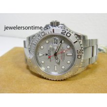 Rolex Men's 40mm Ss/platinum Yachtmaster 16622 Unworn Msrp $11,200